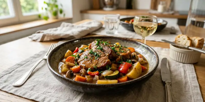 Sauté de Porc Fondant aux Petits Légumes au Cookeo