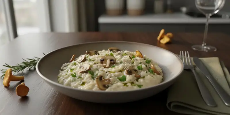 Risotto Crémeux aux Champignons de Paris