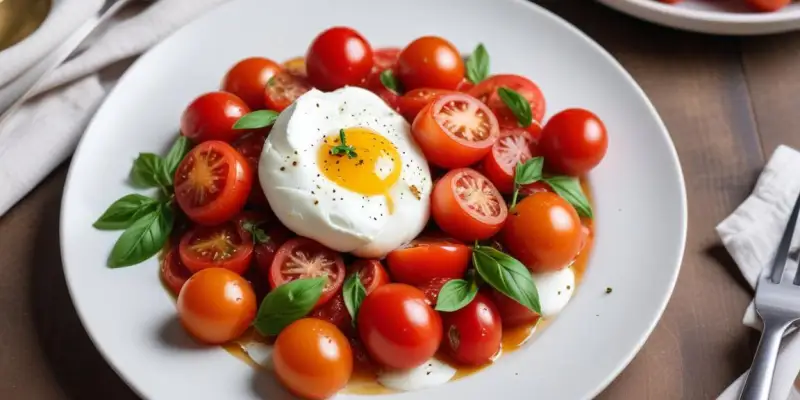 Pinsa Burrata & Tomates Cerises Fraîches