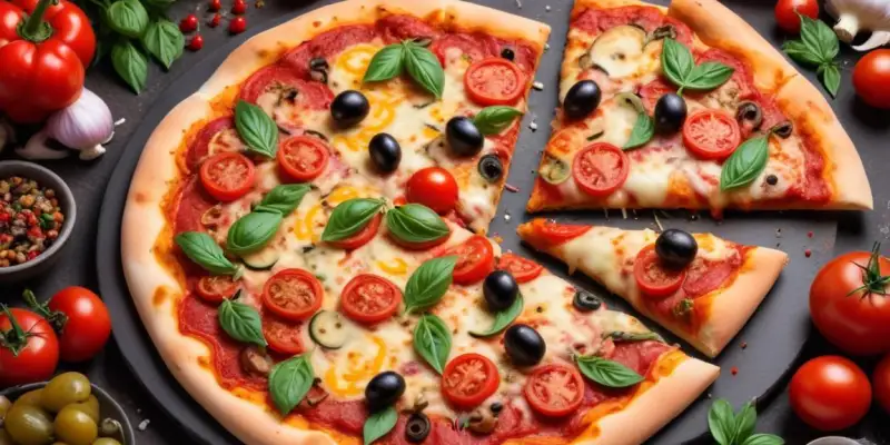Pizza Provençale aux Légumes d'Été