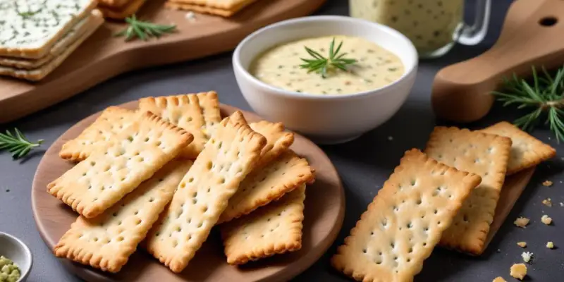Crackers Maison aux Graines et Fromage Frais
