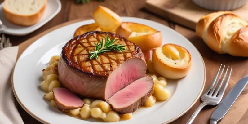 Filet Mignon en Croûte aux Champignons et Jambon Cru