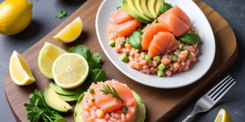 Tartare de Saumon Frais à l'Avocat et Citron