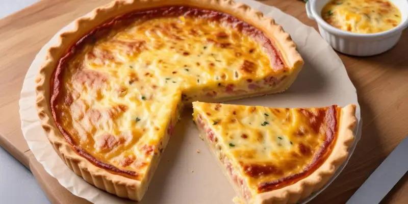 Quiche Lorraine sur Fond de Wrap