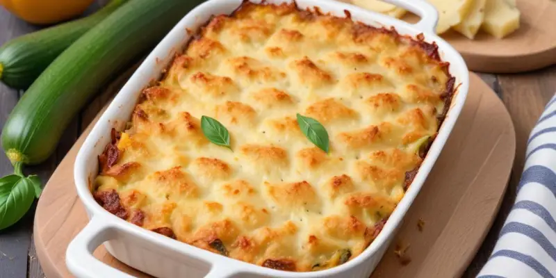 Gratin de courgettes au parmesan