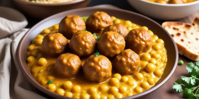 Boulettes de pois chiches au curry
