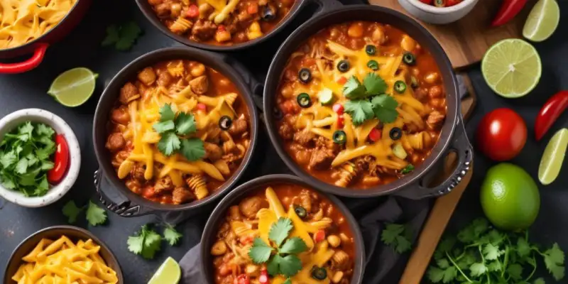 One Pot Pâtes Tex-Mex Faciles