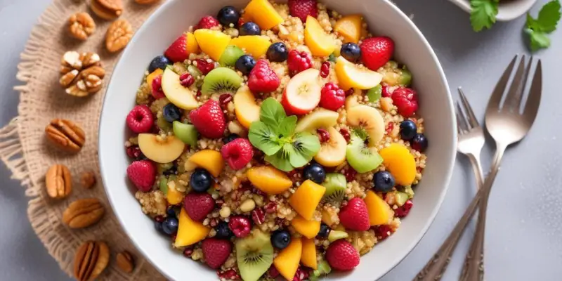 Salade de quinoa aux fruits secs