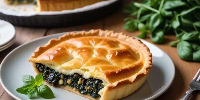 Tourte aux épinards et ricotta