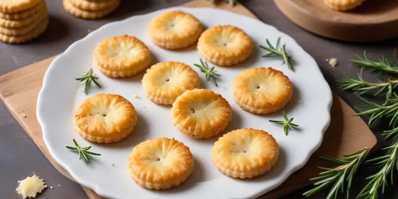 Sablés au parmesan et romarin