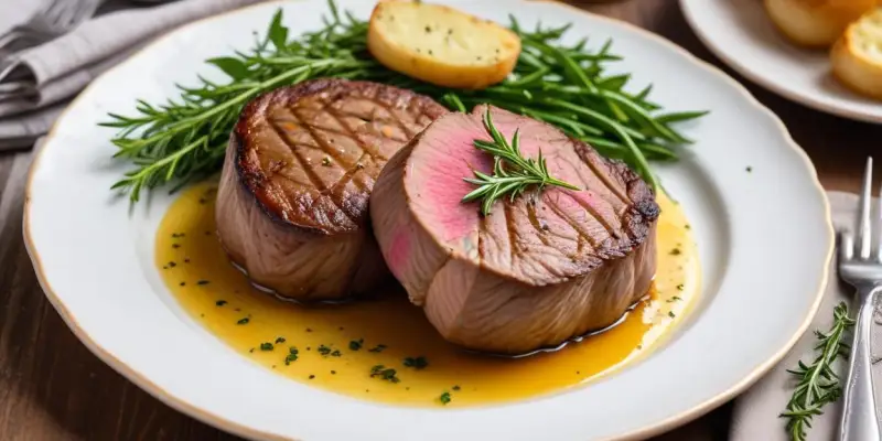 Filet Mignon en Croûte de Moutarde et Herbes