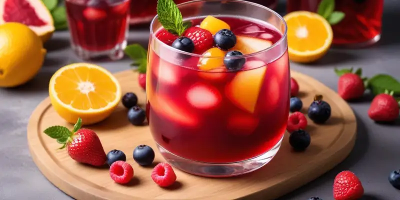 Cocktail estival aux fruits rouges