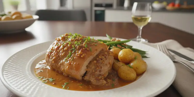 Rouelle de Porc Fondante au Miel et Moutarde au Cookeo