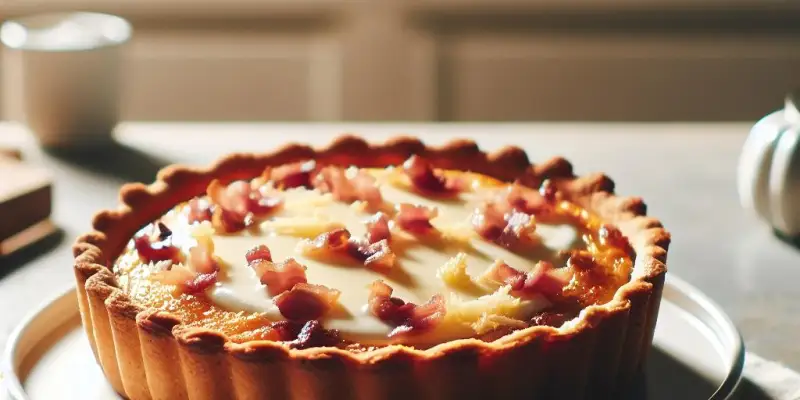 Tarte aux Lardons, Comté et Crème Fraîche