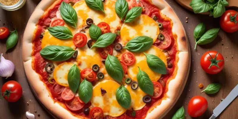 Pizza d'été aux légumes du soleil