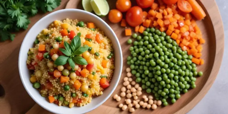 Couscous Végétarien aux Légumes de Saison et Pois Chiches