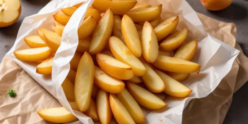 Pommes de terre en papillote au fromage frais