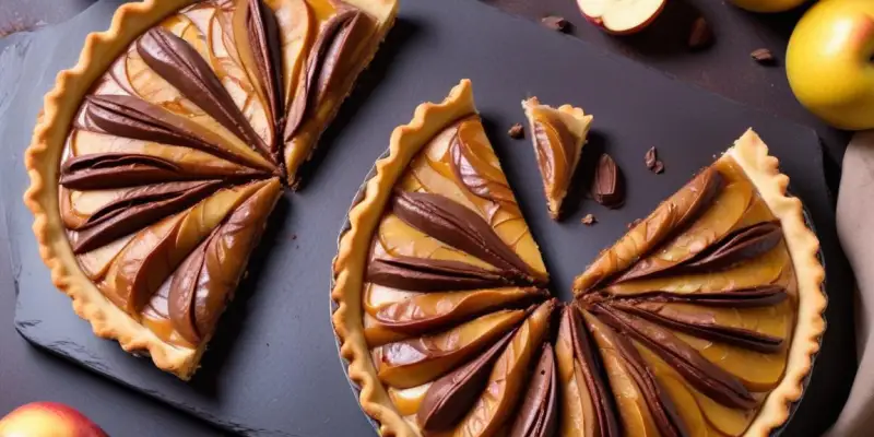 Tarte aux poires et chocolat