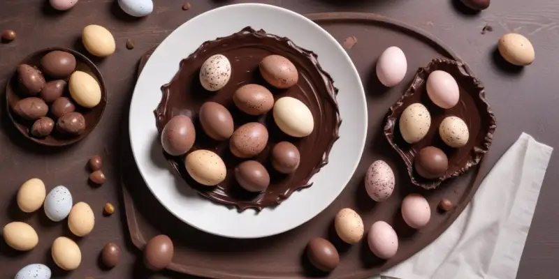 Nid de Pâques au chocolat