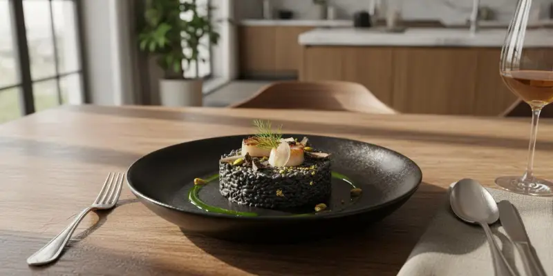 Le Risotto de l'Alchimiste Noir