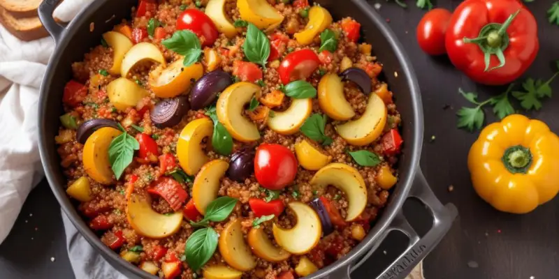 Ratatouille Express au Quinoa (One-Pot)