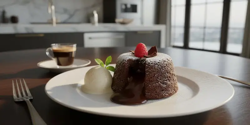 Gâteau Fondant au Chocolat 'Code Secret'