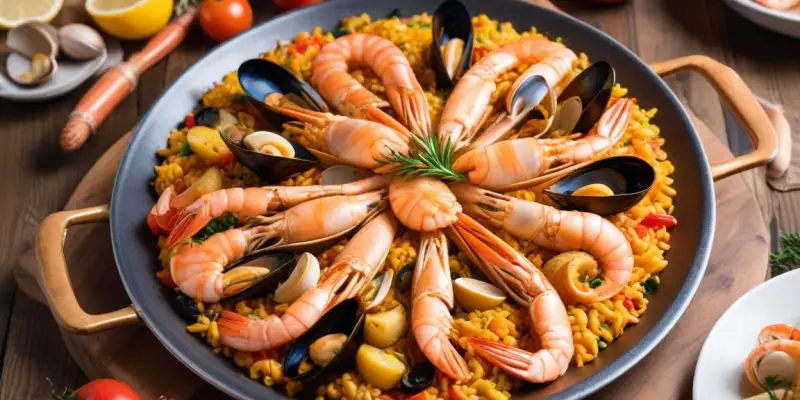 Paella aux fruits de mer