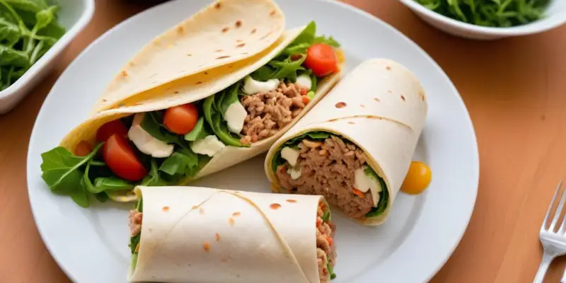 Wrap au thon, concombre et yaourt (à emporter)