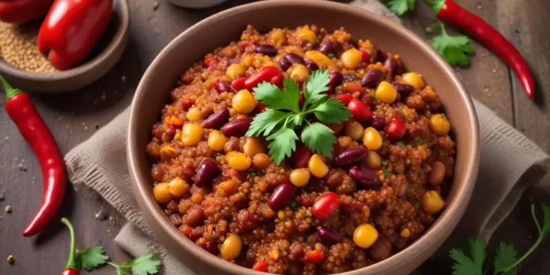 Chili sin carne aux haricots rouges et quinoa
