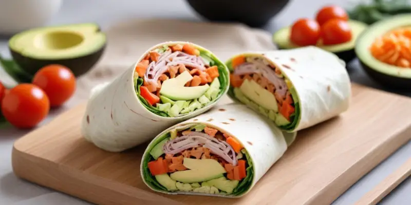 Wrap au Thon, Avocat et Crudités