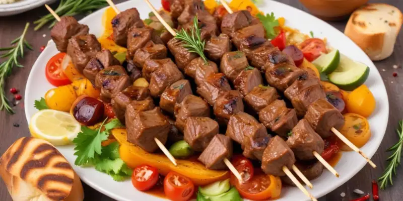 Brochettes d’agneau aux épices orientales