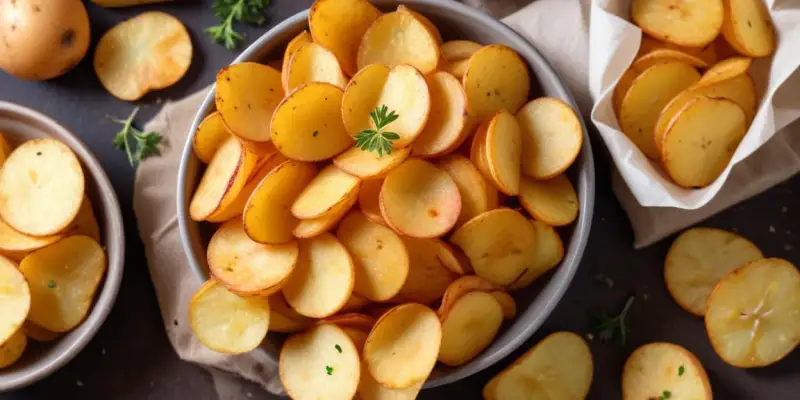 Chips de Patate Douce Épicées