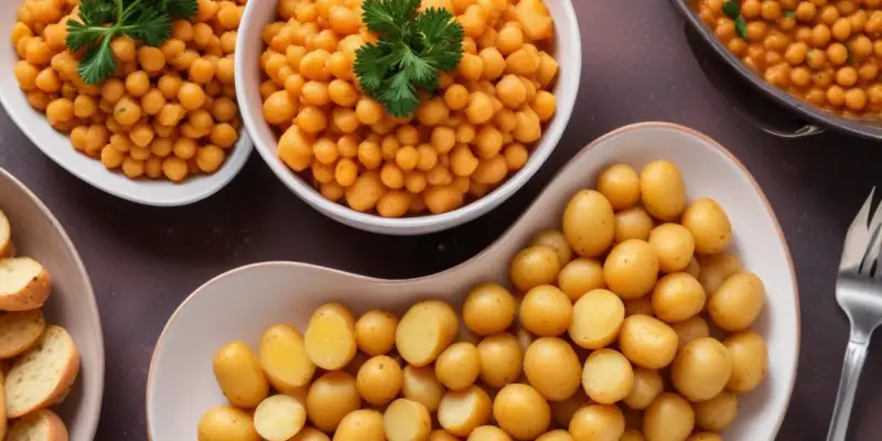 Nuage Épicé de Patates Douces et Pois Chiches