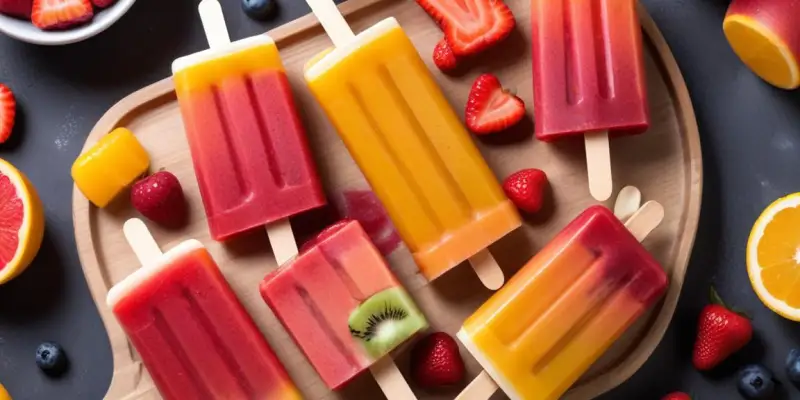 Popsicles Maison aux Fruits