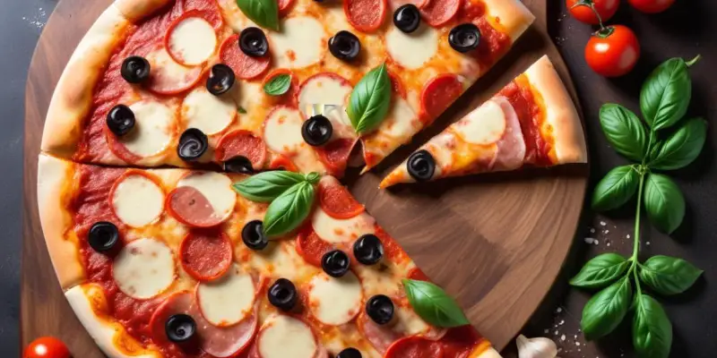Pizza Printanière aux Artichauts, Poivrons et Oignons Nouveaux