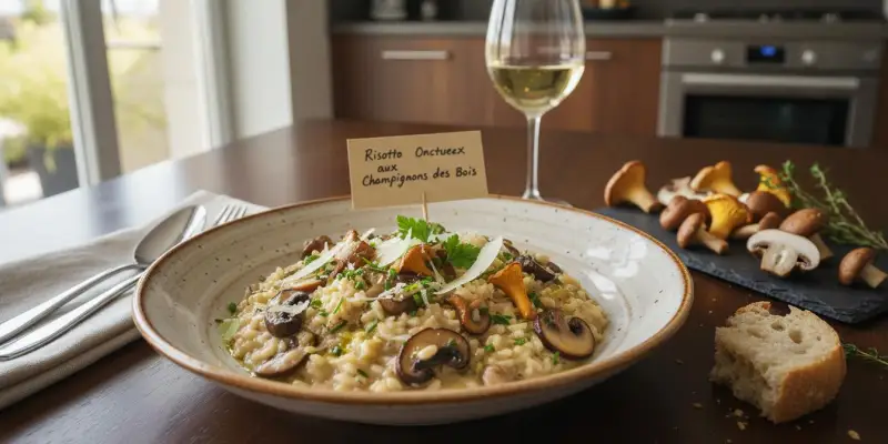 Risotto Onctueux aux Champignons des Bois