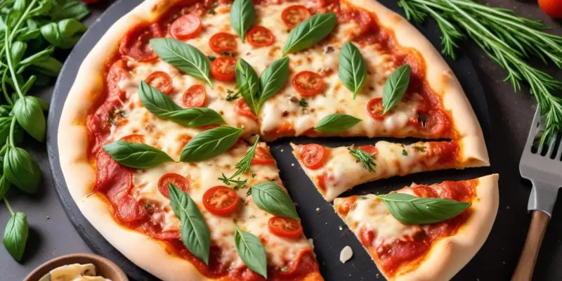 Pizza Ail et Herbes Aromatiques