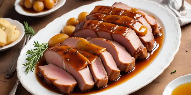 Travers de porc marinés au miel