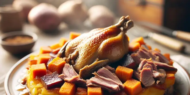 Hachis Parmentier de Canard Confit et Patates Douces
