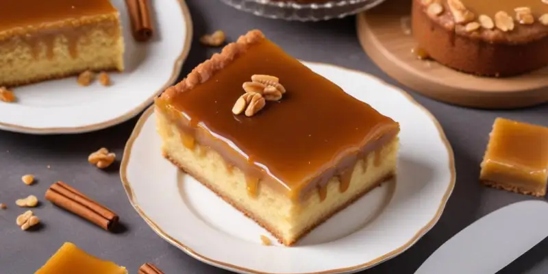 Gâteau aux Noix et Caramel Beurre Salé