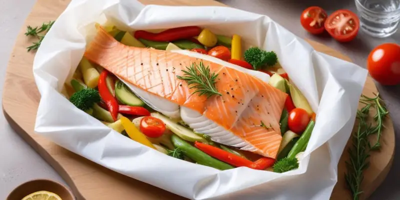 Papillote de Poisson Blanc et Légumes Racines