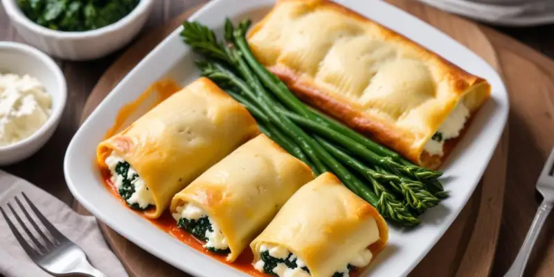 Cannellonis ricotta et épinards