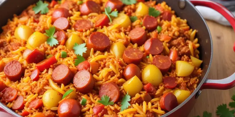 Riz au Chorizo et Poivrons One Pot (8 portions)