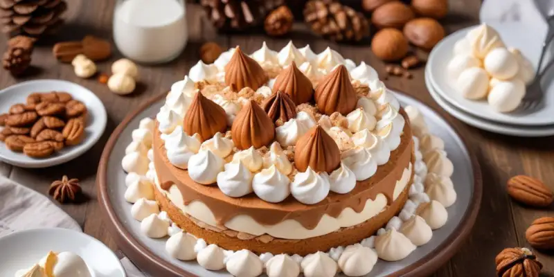 Mousse Forestière aux Marrons et Meringues Croustillantes