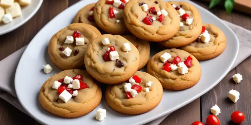 Cookies Salés Poivrons Grillés et Feta