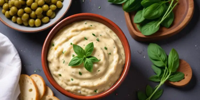 Tartinade crémeuse aux haricots blancs et basilic