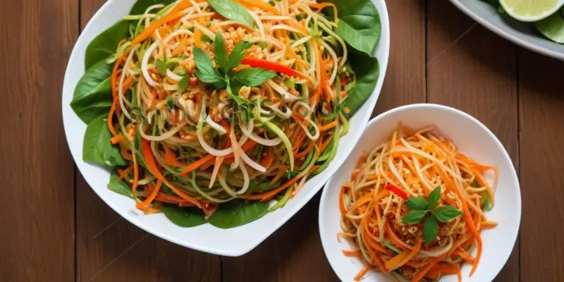 Som Tam (Salade de Papaye Verte Thaïlandaise)