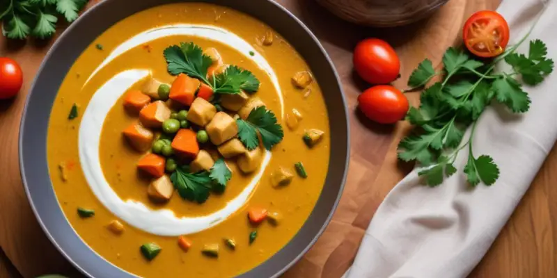 Curry de légumes au lait de coco