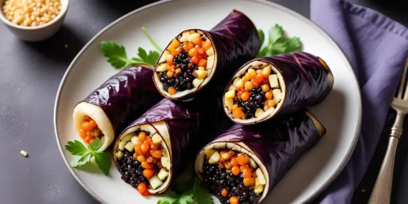 Wrap au Caviar d’Aubergine et Halloumi Grillé