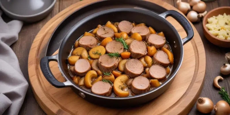 Sauté de porc rapide au Cookeo avec champignons